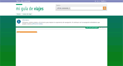 Desktop Screenshot of miguiadeviajes.net