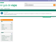 Tablet Screenshot of miguiadeviajes.net